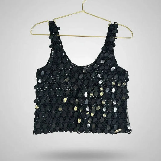 Black Beach Crochet Top