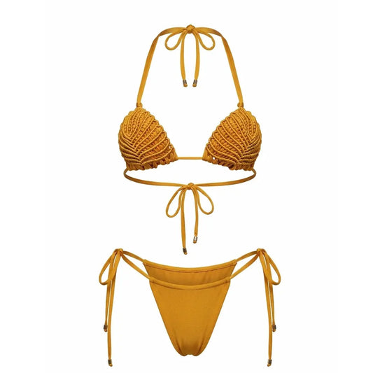 Mustard Caracol Swimsuit