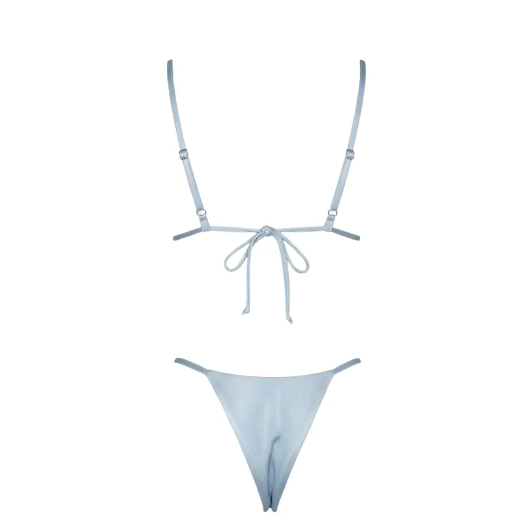 Light Blue Tanning Swimsuit