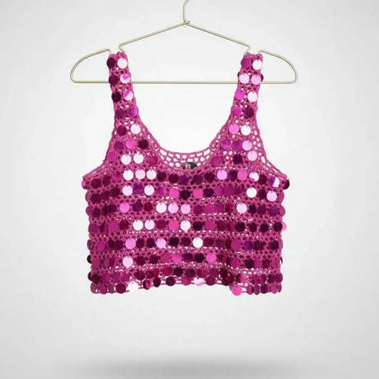 Pink Beach Crochet Top