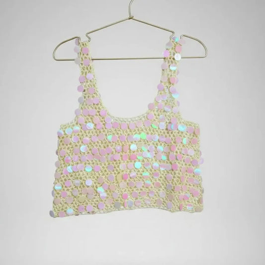 White Beach Crochet Top