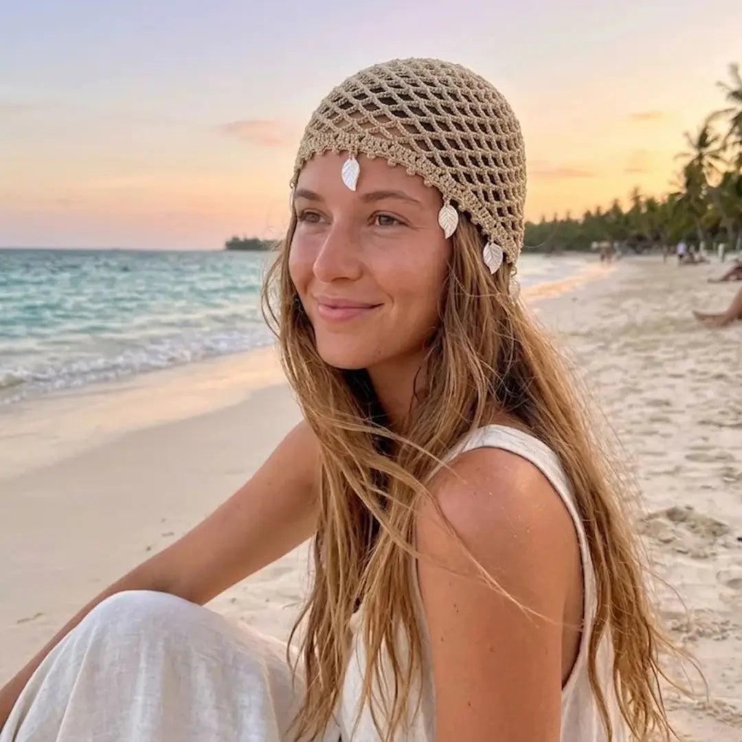 Falling Leaves Crochet Hat