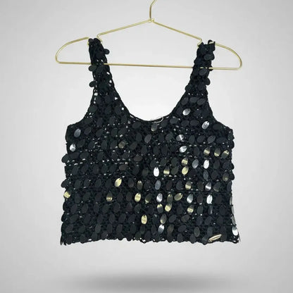 Black Beach Crochet Top