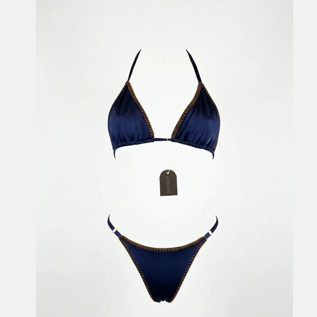 Dark Blue Tanning Swimsuit