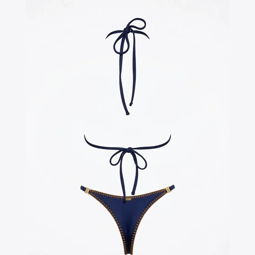 Dark Blue Tanning Swimsuit