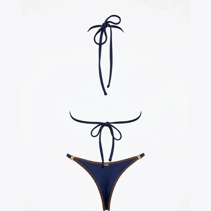 Dark Blue Tanning Swimsuit