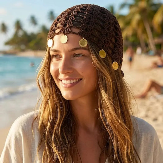 Medallion Crochet Hat
