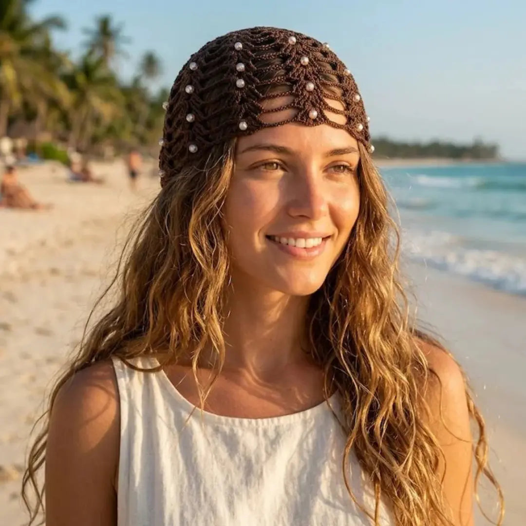 Pearl Crochet Hat