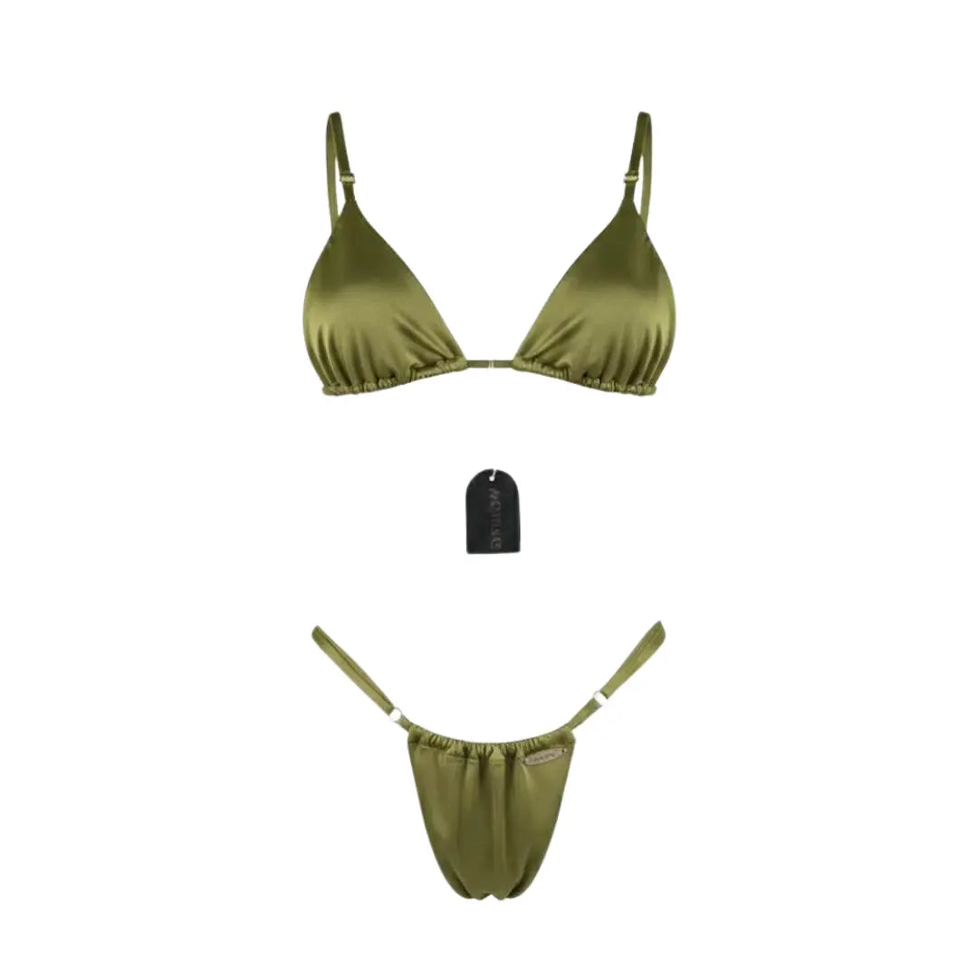 Olive Green Tanning Swimsuit