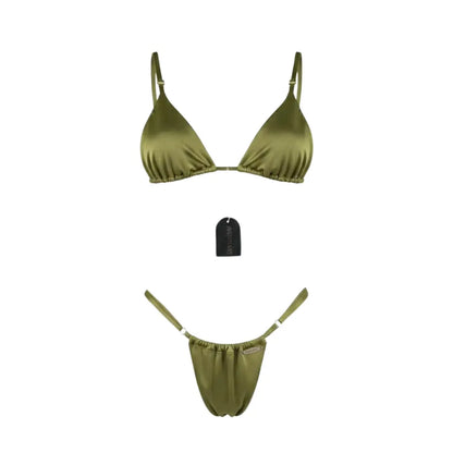 Olive Green Tanning Swimsuit
