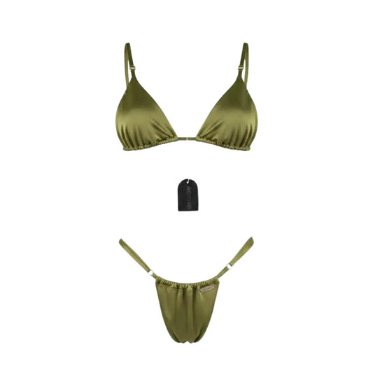 Olive Green Tanning Swimsuit