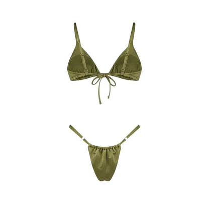 Olive Green Tanning Swimsuit