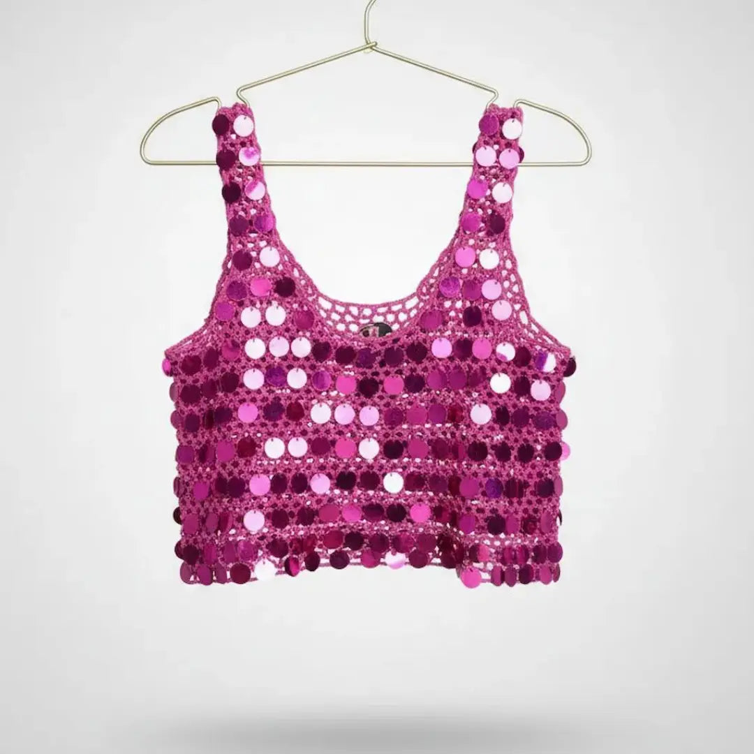 Pink Beach Crochet Top