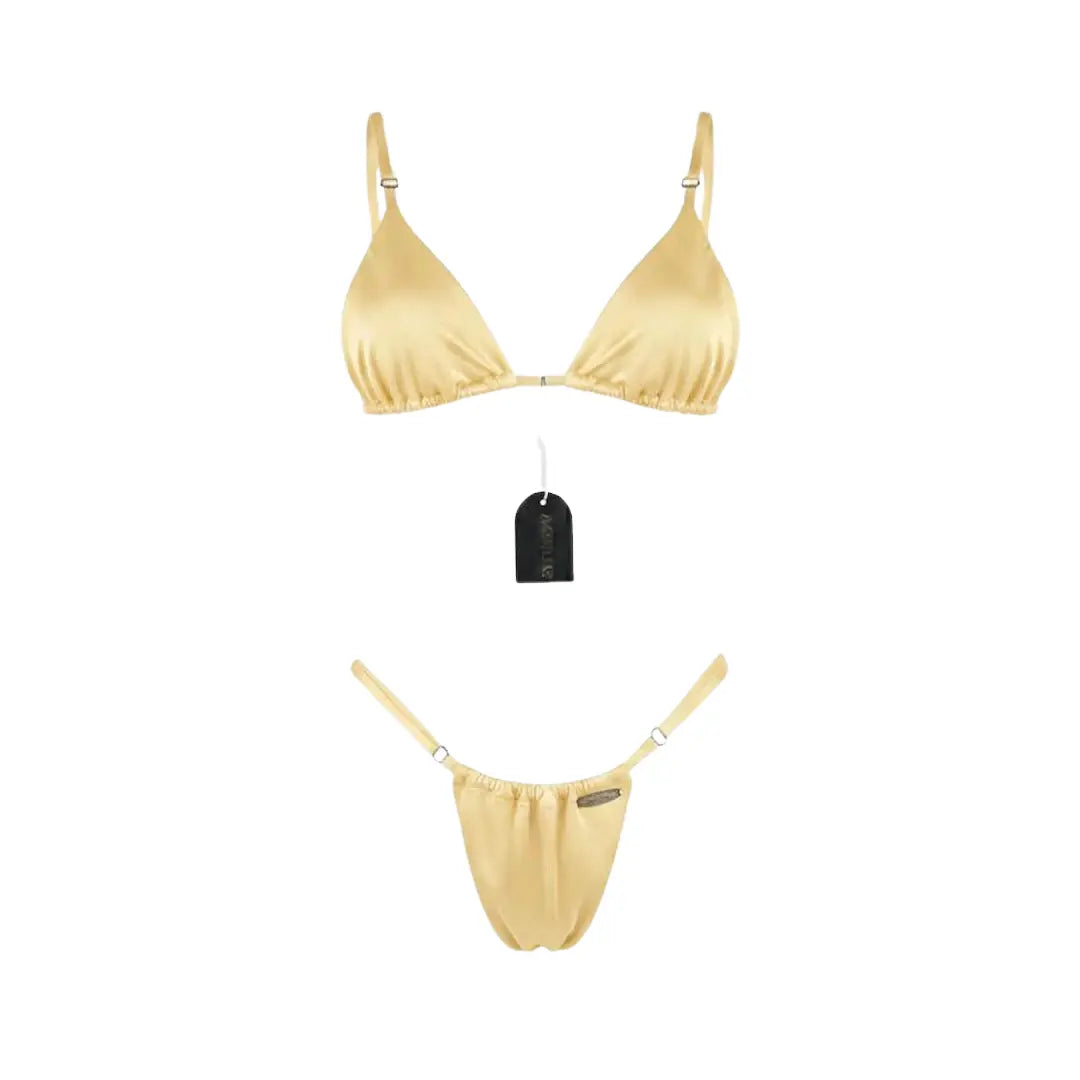 Yellow Tanning Swimsuit