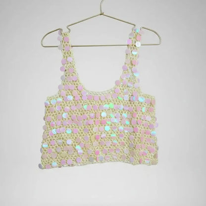 White Beach Crochet Top