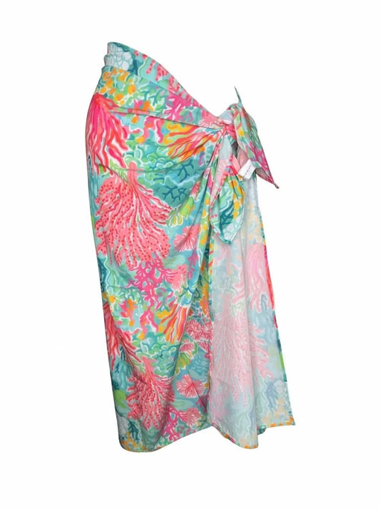 COVER-UP — Pareo Arrecife de Coral Menta