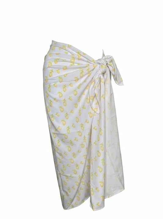 COVER-UP — Pareo Limoncello Blanco