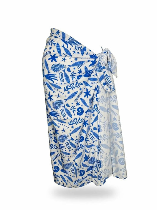 COVER-UP — Pareo Marino Azul Cobalto