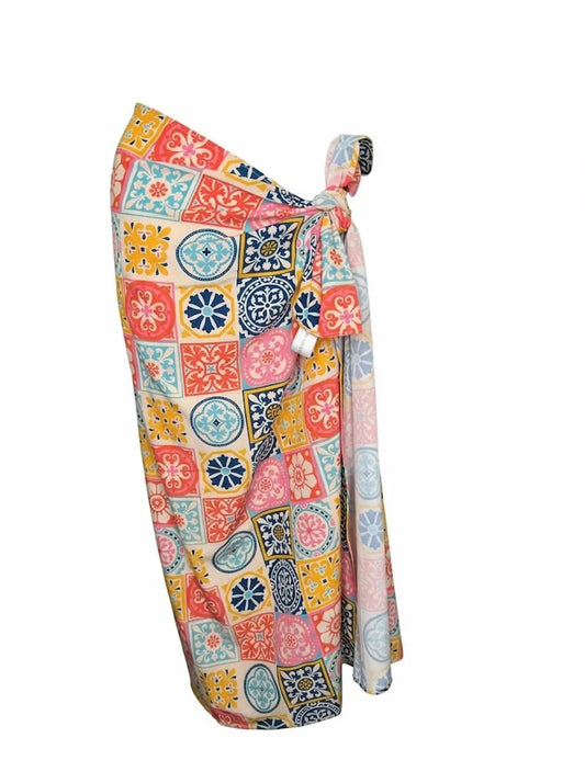 COVER-UP — Pareo Mosaico Mediterráneo